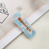 Hair Accessories Acetic Acid Sheet Alloy Handmade Square Duckbill Clip For Girls