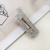 Hair Accessories Acetic Acid Sheet Alloy Handmade Square Duckbill Clip For Girls