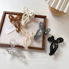 Hair Accessories Acrylic Geometric Stamping Bow Hair Grab Shark Clip For Women
