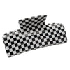 Hair Accessories Acrylic Handmade Grid Pattern Simple Style Small Fresh Women's Grab Clip