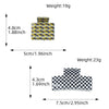 Hair Accessories Acrylic Handmade Grid Pattern Simple Style Small Fresh Women's Grab Clip