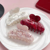 Hair Accessories Acrylic Handmade Rhinestone Loving Catch Clip Hairpin