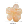 Hair Accessories Acrylic Skeleton Clip Spring And Summer Candycolored Flower Hairpin Baking Paint Women's