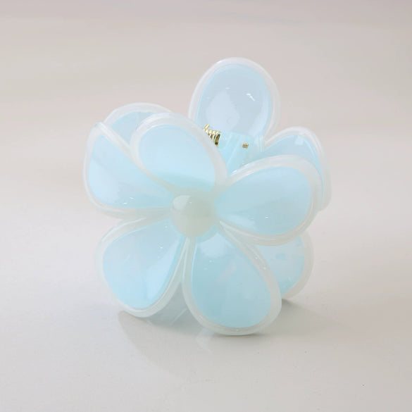 Hair Accessories Acrylic Skeleton Clip Spring And Summer Candycolored Flower Hairpin Baking Paint Women's