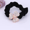 Hair Accessories Alloy Electroplated Rhinestone Flannel Hair Rope Hair Ring Hair Flower