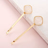 Hair Accessories Alloy Fat Clip Electroplating Geometric Design For Women