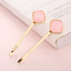 Hair Accessories Alloy Fat Clip Electroplating Geometric Design For Women
