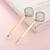 Hair Accessories Alloy Fat Clip Electroplating Geometric Design For Women
