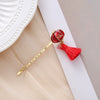 Hair Accessories Alloy Hairpin Electroplating Red Happy Rabbit Style Onecharacter Clip For Women