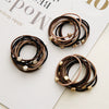 Hair Accessories Alloy Handmade Simple High Elasticity Round Love Square Head Rope