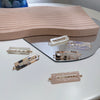 Hair Accessories Amber Side Clip Geometric Sculpture Style For Women