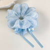 Hair Accessories Blue Lace Plaid Knitted Hair Ring For Women