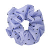 Hair Accessories Blue Lace Plaid Knitted Hair Ring For Women