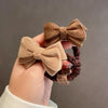 Hair Accessories Bow Hair Ring And Hair Rope Cloth Handmade For Girls