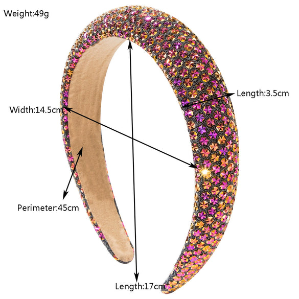 Hair Accessories Cloth Diamond Headband For Women