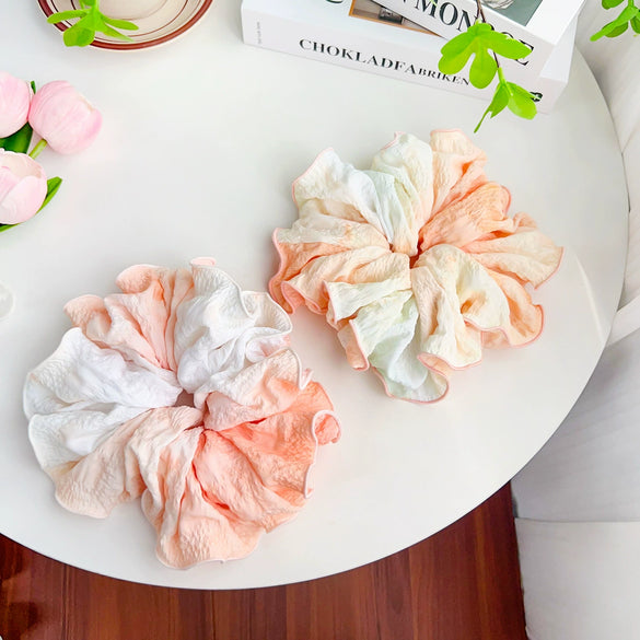 Hair Accessories Cloth Handmade Heart Sweet Geometric Hair Ring For Women