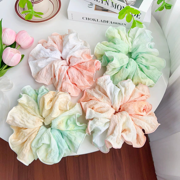 Hair Accessories Cloth Handmade Heart Sweet Geometric Hair Ring For Women