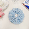 Hair Accessories Cloth Handmade Oversized Pleated Floral Hair Ring Hair Rope Hair Strap