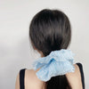 Hair Accessories Cloth Handmade Oversized Pleated Floral Hair Ring Hair Rope Hair Strap