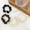 Hair Accessories Cloth Handmade Pearl Intestinal Ring Retro Elegant High Elasticity