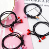 Hair Accessories Cloth Handmade Red Bead Cherry Hair Ring Hair Rope Hair Band