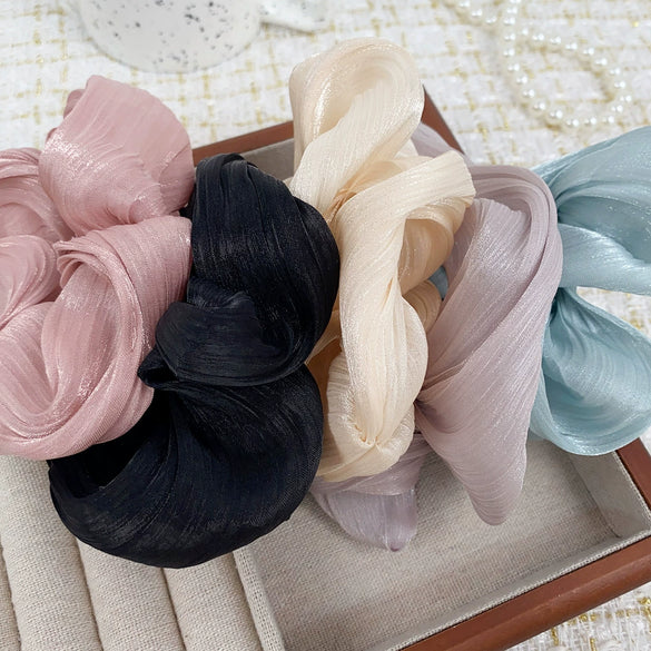 Hair Accessories Cloth Maillard Style Handmade High Elasticity Hair Ring Hair Rope Hair Strap For Women