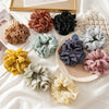 Hair Accessories Cloth Pleated Ruffled Lace High Elasticity Seiko Ponytail Hair Band Tie Rope Headdress