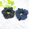 Hair Accessories Cotton Cloth Handmade Small Wave Dot Round Hair Ring Head Rope