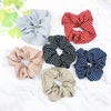 Hair Accessories Cotton Cloth Handmade Small Wave Dot Round Hair Ring Head Rope