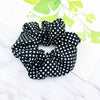 Hair Accessories Cotton Cloth Handmade Small Wave Dot Round Hair Ring Head Rope