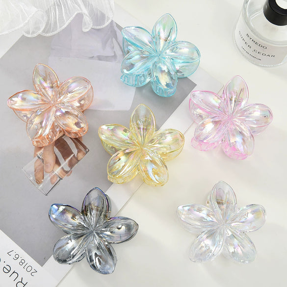 Hair Accessories Egg Flower Clip Baking Paint Women's Simple Floral Style