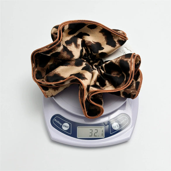 Hair Accessories Fabric Double Layer Leopard Handmade Sweet Style Hair Ring Hair Flower Hair Rope