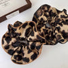Hair Accessories Fabric Double Layer Leopard Handmade Sweet Style Hair Ring Hair Flower Hair Rope