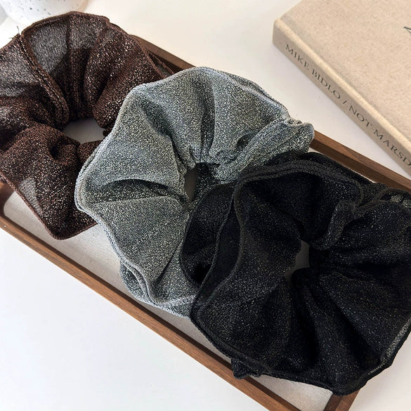 Hair Accessories Fabric Doublelayer Lace Knitting Geometric Hair Ring