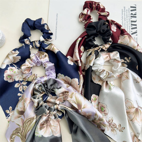 Hair Accessories Fabric Handmade Big Peony Flower Triangle High Elasticity