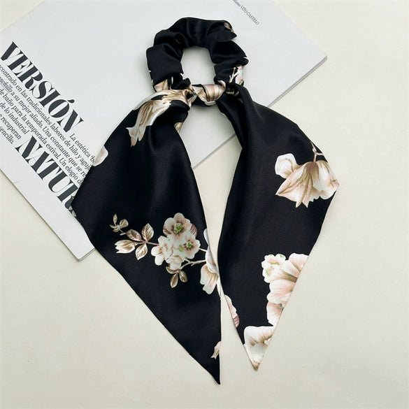 Hair Accessories Fabric Handmade Big Peony Flower Triangle High Elasticity