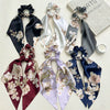 Hair Accessories Fabric Handmade Big Peony Flower Triangle High Elasticity