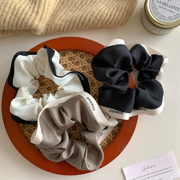 Hair Accessories Fabric Handmade High Elastic Geometric Hair Rope And Hair Ring