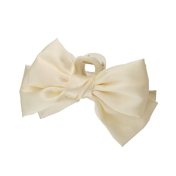 Hair Accessories Fabric Handmade Large Bow Claw Hairpin For Women