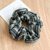 Hair Accessories Fabric Handmade Retro Striped Blue Intestine Shaped Hair Ring For Women
