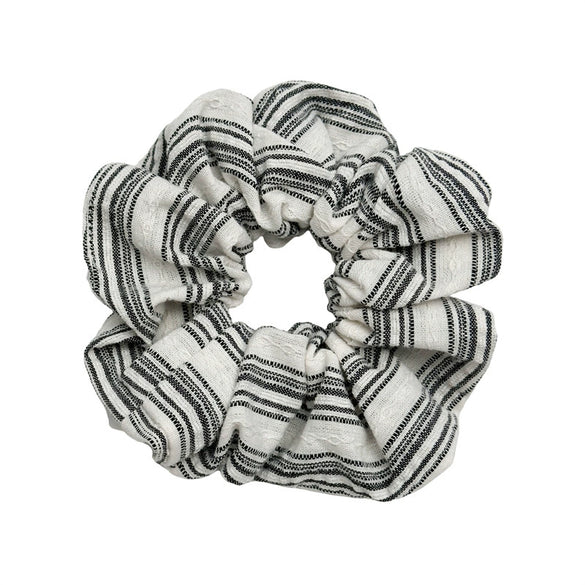 Hair Accessories Fabric Handmade Retro Striped Blue Intestine Shaped Hair Ring For Women