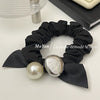Hair Accessories Fabric Handmade Ribbon Bow Pearl Style