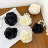 Hair Accessories Fabric Heart Handmade Lovely Flower Hairpin For Girls