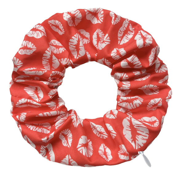 Hair Accessories Fabric Knitted Love Lip Pattern Intestine Hair Ring