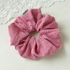 Hair Accessories Fabric Plaid Handmade High Elasticity Little Fresh Women's Hair Ring Head Rope