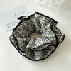 Hair Accessories Fabric Square Floral Seiko Light Luxury High Elasticity For Women
