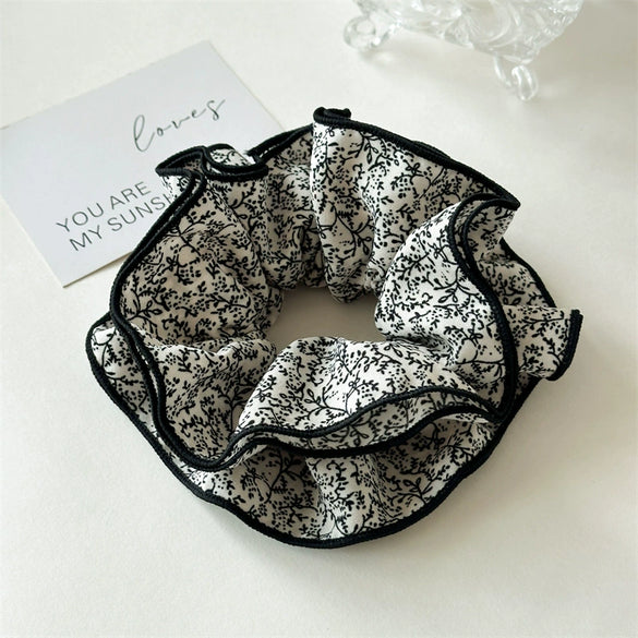 Hair Accessories Fabric Square Floral Seiko Light Luxury High Elasticity For Women