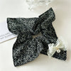 Hair Accessories Fabric Square Floral Seiko Light Luxury High Elasticity For Women