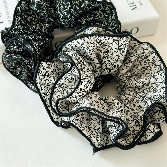 Hair Accessories Fabric Square Floral Seiko Light Luxury High Elasticity For Women