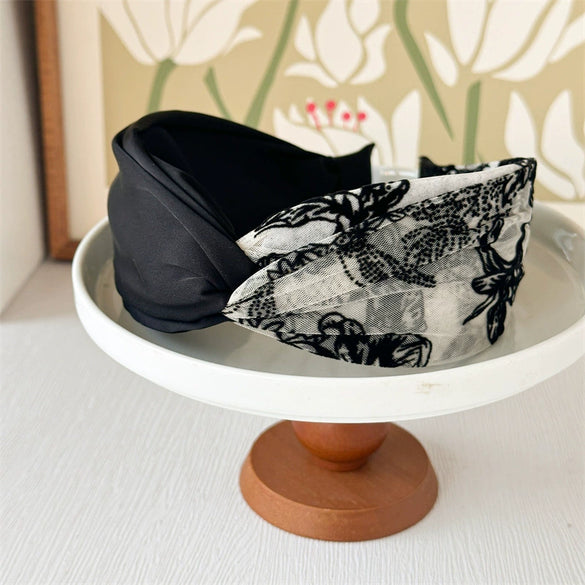 Hair Accessories Fabric Sweet Floral Handmade Retro Headband